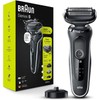 Braun Electric Razor for Men, Waterproof Foil Shaver, Series 5 5050cs, Wet & Dry Shave, With Beard Trimmer and Body Groomer, Rechargeable, Charging Stand Included, Silver