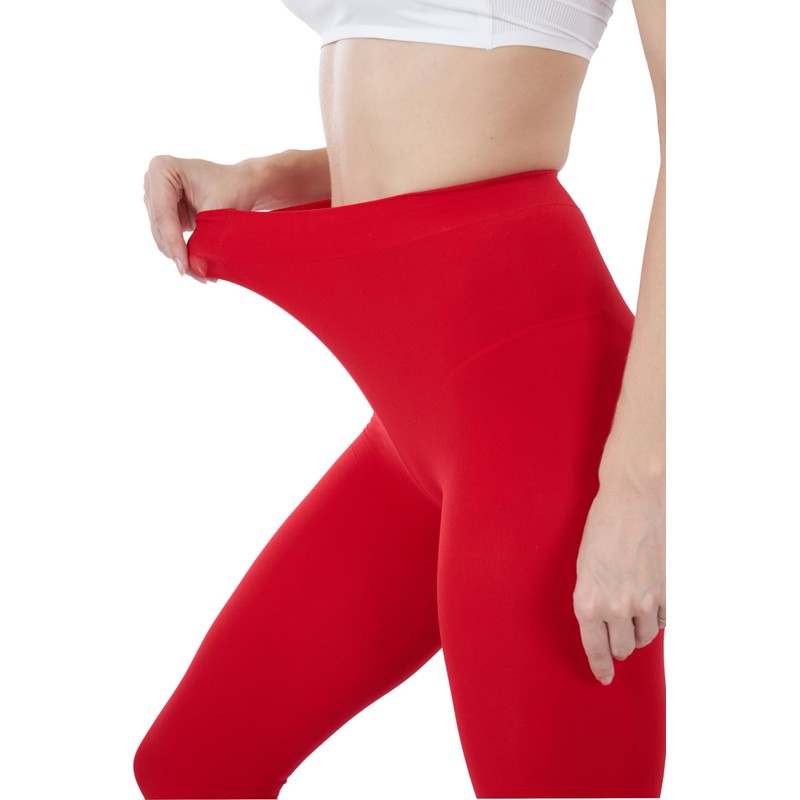 CozyWow Women's 80D Soft Opaque Tights, High Waist Solid Color