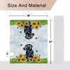YINENA Sunflower Black Labrador Dog Mailbox Cover Magnetic Standard Size