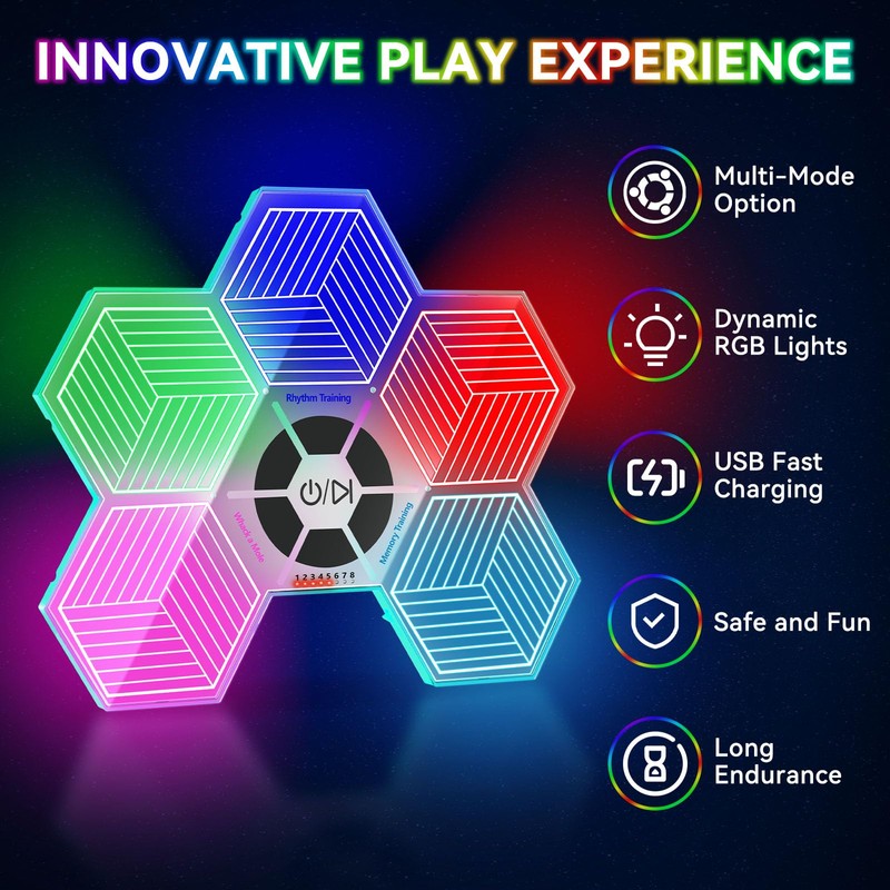 ETPlanet Light Up Memory Game Handheld Electronic Toys with Lights