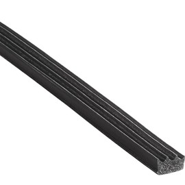 Trim-Lok Ribbed Rectangle Rubber Seal – .187” Height, .375” Width, 25’ Length – EPDM Foam Rubber Seal with High Tack (HT) – Ideal Door and Window Weather Seal – Garage Doors, Cars, Boats
