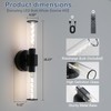 HONGREN Black Battery Operated Wall Sconces Set of Two Modern