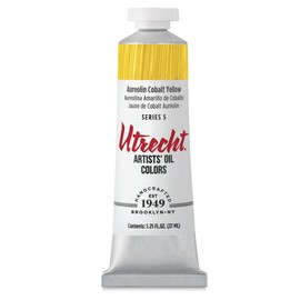 Utrecht Artists' Oil Paint - Aureolin Cobalt Yellow, 37 ml tube