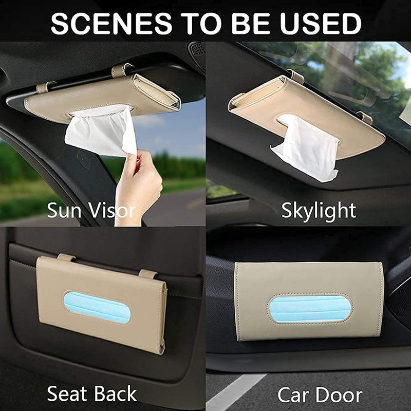 Car Visor Tissue Holder, Sun Visor Napkin Holder, Backseat Tissue