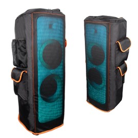 BXAXGX Compatible with JBL PartyBox 1000 Speaker Protective Cover, Double-Layer Shield, Scratch-Resistant, Dustproof Shell, Custom Fit Speaker Jacket, Breathable Mesh Sleeve with 4 Storage Pockets