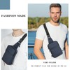 BROADREAM Mini Sling Bag for Men Women with RFID Pocket