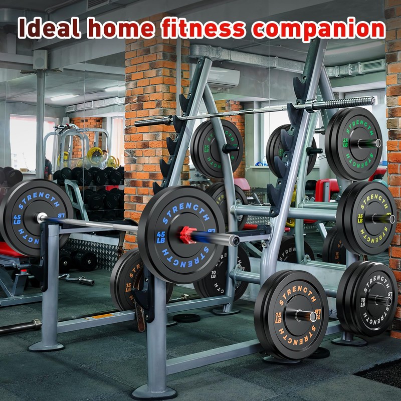 Rendpas Olympic Bumper Plates Set - Virgin Rubber Weights for