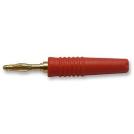 Plug, 2MM, RED | Test Banana CONNECTORS, 1 X Qty - A-1.007-R