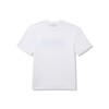 HUGO Logo Stripe Cotton Crew Neck T-Shirt White Salt Large