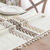 MIULEE Linen Tablecloth 100 x 140 cm Beige Leaves Linen