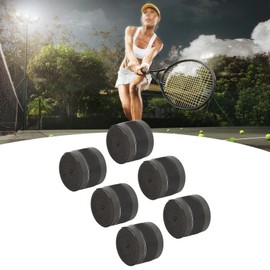 DOACT - Cinta de Agarre para Raqueta de Tenis de 6 Piezas, Cinta de Agarre para Tenis de PU, Antideslizante, con absorción de Sudor, para Raqueta de bádminton, Accesorio Deportivo, Pickleball (Negro)