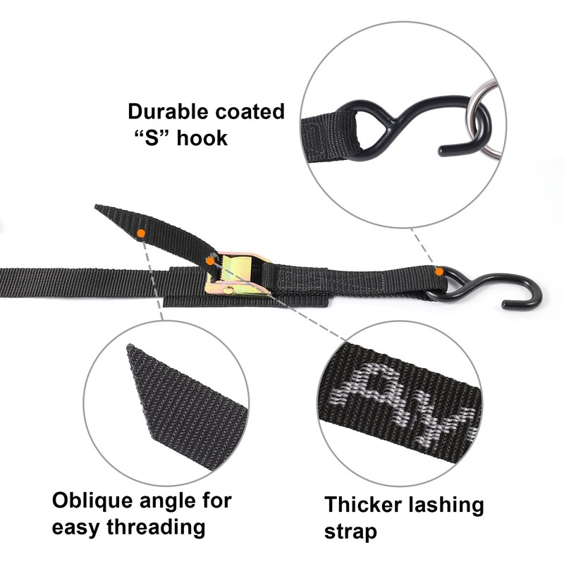 Ayaport Cam Buckle Tie Down Straps 10 feet 2200lbs Break