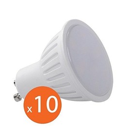 10 x LED Spot GU10 1.2 Watt 90 Lumens – Colour Light – Cool White