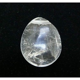 Vives Cortada Flat Tumbled Quartz Pendant with Hole