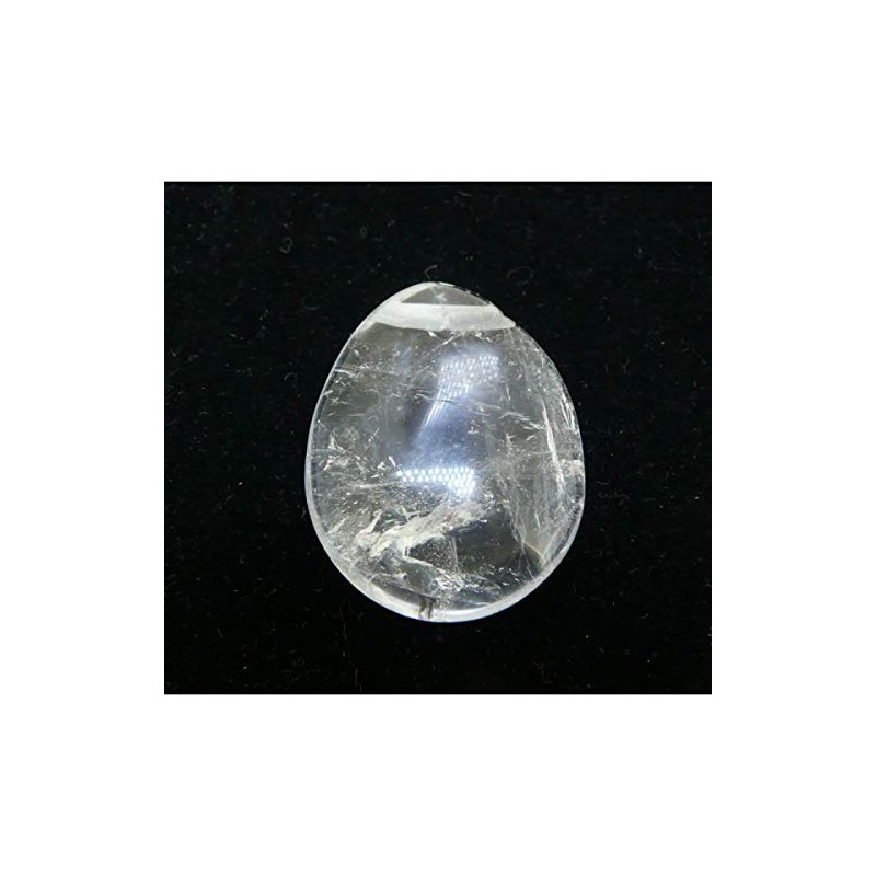 Vives Cortada Flat Tumbled Quartz Pendant with Hole