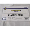 Sunset Medium Weight Disposable Plastic Forks Bulk White Plastic Silverware