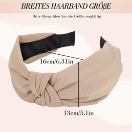 6 Stück Haarreifen Set Damen, Leopardenmuster Modische Stirnbänder Haarreif Geflochten für Damen und Mädchen