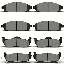 ALADICHE Pastillas de freno de cerámica delanteras traseras compatibles con Jeep Commander 2006-2010, Jeep Grand 2005-2010 para Cherokee., DBP054