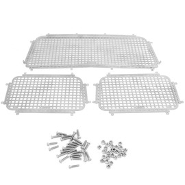 Dilwe Rete per Finestrino by Car RC, Rete Protettiva per Finestra in Metallo Resistant per Axial SCX10 III per Finestrino by Car RC by Accessory per Aggiornamento