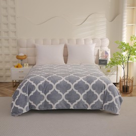 Cuddly Blanket Moroccan Pattern 160 x 200 cm Winter Blanket Fluffy Warm Bedspread Living Room Decoration Sofa Blanket