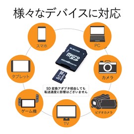 Elecom MF-HCMR032GU11A MicroSDHC Card UHS-I U1 Read Up to 30MB/s JIS Waterproof Protection Class 7 (IPX7) Compliant, 32GB