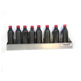 Pit Posse Oil Bottle Shelf Holder 12 Mount (SILV)