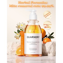 No Brand (Readystock Original Hq) QUARXERY SHOWER GEL OIL CONTROL ANTI MITES ANTI ACNE CLOGGED PORES JERAWAT PORI BADAN TERSUMBAT BADAN BERMINYAK ANTI BAKTERIA HAMA 250 ML