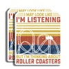 Roller Coaster Stickers - Funny Quote Stickers - Amusement Park
