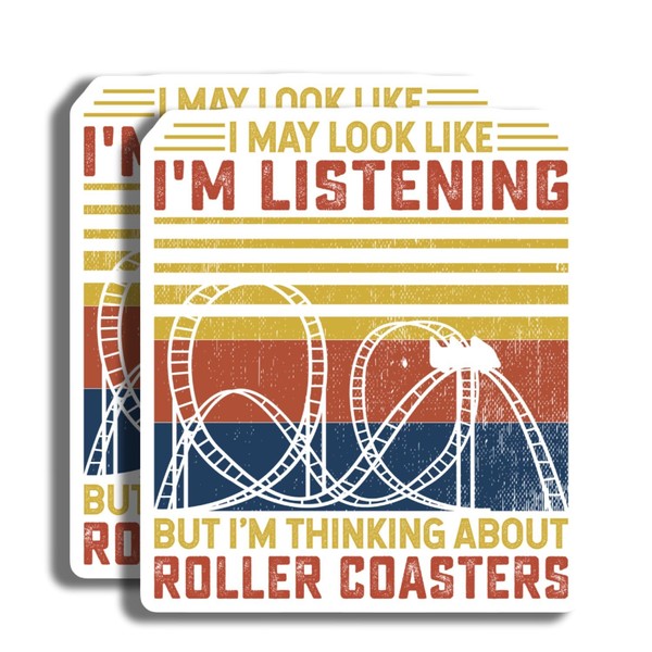 Roller Coaster Stickers - Funny Quote Stickers - Amusement Park