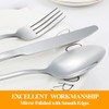 Lazycorner 50 Pcs Silverware Set for 10, Food Grade Stainless