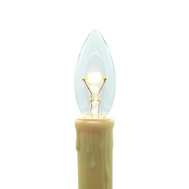Celestial Lights Six LED Window Candle Replacement Bulbs for Plug-in Window Candles - Works with All Sensor, Timer, or Switch Models