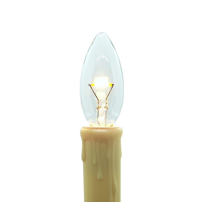 Celestial Lights Six LED Window Candle Replacement Bulbs for Plug-in