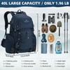 Maelstrom Hiking Backpack, 40L Waterproof Camping Daypack for Men and