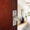 Design House 582213 6-Way Universal Square Spindle Passage Latch, Satin