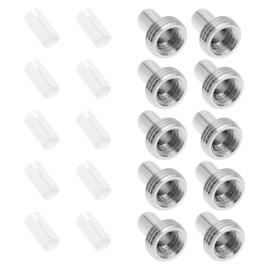 Create idea 20PCS 7mm Fiber Optical Ceramic Core and Mental Heads Optical Ceramic Sleeve Adapters Fiber Optic Tools for Visual Fault Focusing Fiber Tester