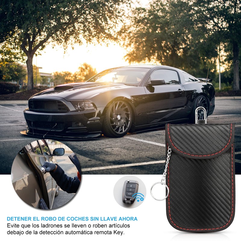 Diyife Mini Bolsa Faraday para Llaves de Coche, 2 Pack