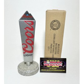 Coors Light Recycled Aluminum Logo Beer Tap Handle 7” Tall - Brand New In Box!