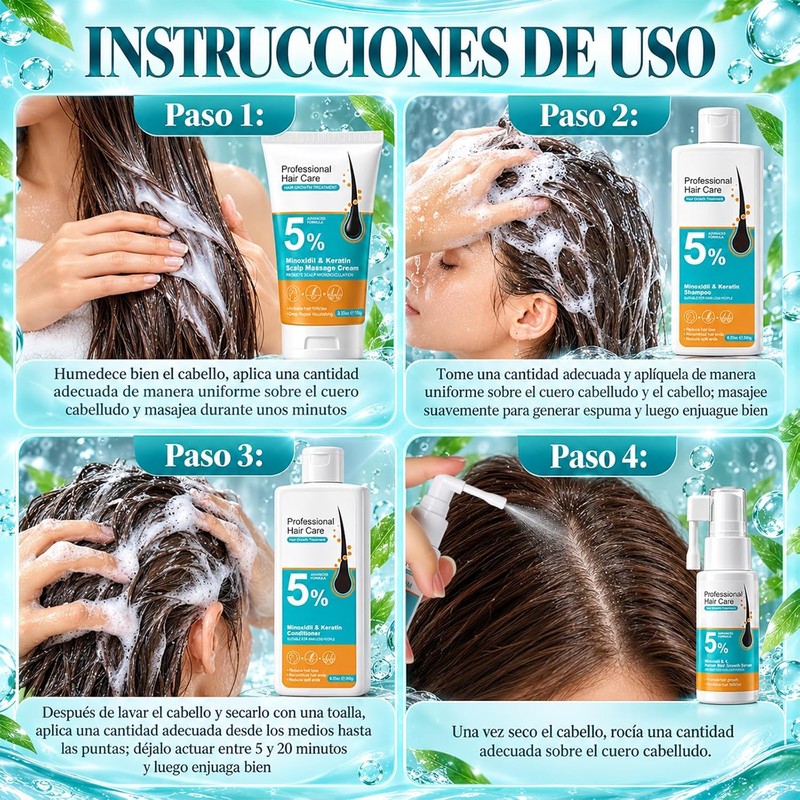 4PCS Profesional para el Cuidado del Cabello
