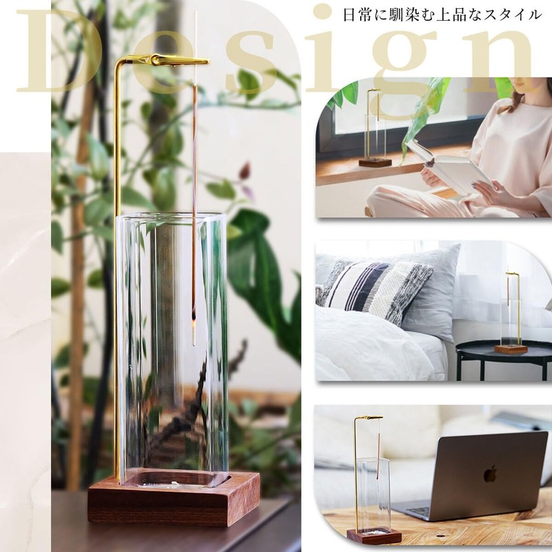nonoru Incense Holder (Developed in-house Development) Glass Fall Prevention, Ash