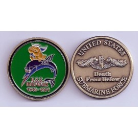 USS HALFBREAK SS-352 NAVY SUBMARINE CHALLENGE COIN
