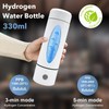 Hydrogen Water Bottle with Indicator Light, Real 4000ppb, SPE/PEM Technology,