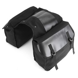 ZSADZS Motorcycle Saddle Bag Bike Side Bag Scooter Bike Tool Bag Universal Bag Storage Yamaha Honda Suzuki Kawasaki Harley (Black)