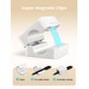 8 Pack Magnetic Cable Clips, Phone Cord Holder for Nightstand,