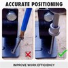 Teursa 5pcs Set Magnetic Positioning Screwdriver Bits Drywall Screw Setter