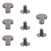 100 Sets Metal Chicago Binding Screws Electroplated Brass Arc Surface