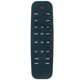 Replace Remote Control Compatible with Nakamichi Sound Bar NK12 Surround Sound 400-Watt 38-Inch Soundbar