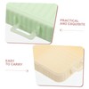 BIUDECO 2Pcs Portable Square Powder Puff Storage Box Breathable Makeup