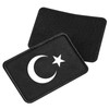 Huuraa Patch for hat Turkey Flag Gift Beanie Patch Black