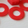 20 x Red Pan Head Screws Polypropylene (PP) Plastic Nuts