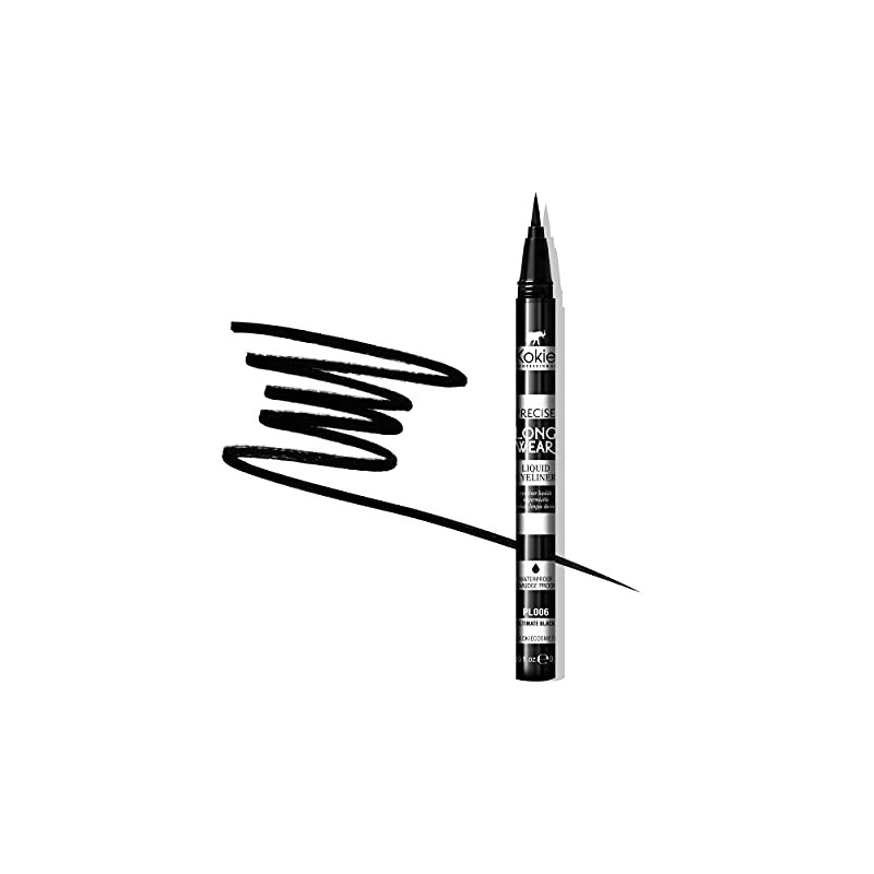 Kokie Precise Longwear Liquid Eyeliner, Waterproof, Smudge Proof